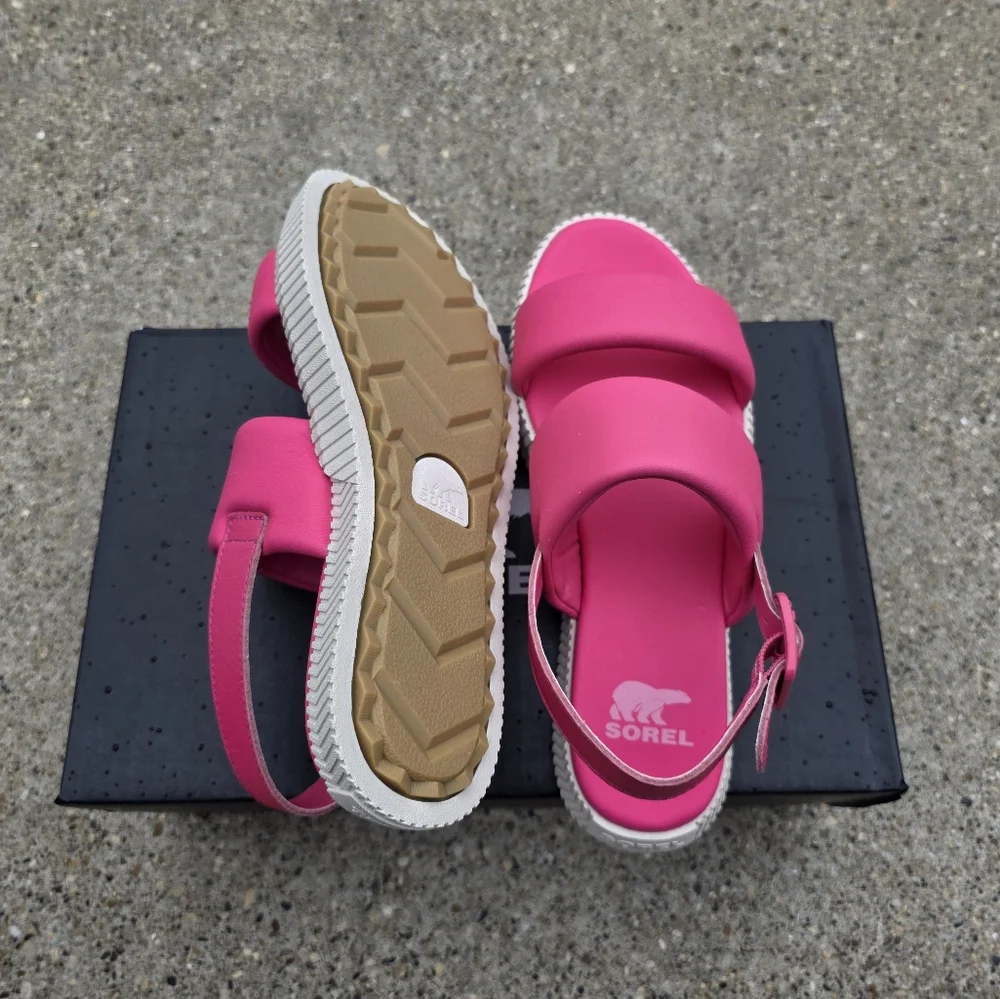 Sorel Women's Pink Sandals Women 7.5 - Picture 11 of 11